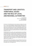 Transport and logistics: territorial issues and the role of local and regional authorities