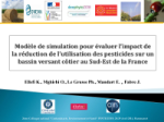 Modèle de simulation pour évaluer l'impact de la réduction de l'utilisation des pesticides sur un bassin versant côtier au Sud-Est de la France