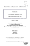 Construction de l'espace euro-méditerranéen. Vol. 2 : L'espace Euro-Méditerranéen, proposition pour l'action