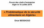 Problématique de la sécurité alimentaire en Algérie