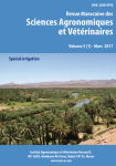Revue marocaine des sciences agronomiques et vétérinaires, vol. 5, n. 1 - 01/03/2017 - Spécial irrigation