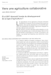 Vers une agriculture collaborative