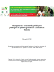 Changements structurels, politiques publiques et petite agriculture familiale en Tunisie