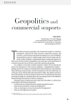 Geopolitics and commercial seaports