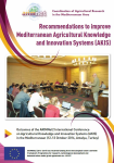 Recommendations to improve Mediterranean Agricultural Knowledge and Innovation Systems (AKIS)