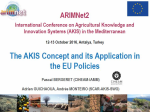 The AKIS concept and its application in the EU Policies
