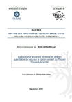 Elaboration d'un contrat territorial de gestion quantitative de l'eau sur le bassin versant du Thouet-Thouaret-Argenton