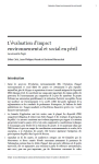 L’évaluation d’impact environnemental et social en péril