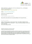 Prescriptive labeling of food products: a suitable policy instrument?