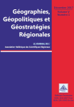 Géographies, Géopolitiques et Géostratégies Régionales