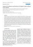 Analysis of land reforms and the review of legislative aspects in rural land in Albania