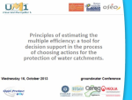 Principles of estimating the multiple efficiency: a tool for decision support in the process of choosing actions for the protection of water catchments