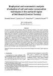 Biophysical and Econometric analysis of adoption of soil and water conservation techniques in the semiarid region of Sidi Bouzid (Central Tunisia)