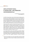 Développement rural et migrations : une dimension environnementale