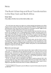 The rural-urban gap and rural transformation in the Near East and North Africa