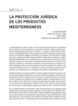 La protección jurídica de los productos mediterráneos