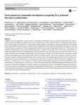 Food systems for sustainable development: proposals for a profound four-part transformation