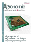 Revue Agronomie Environnement & Sociétés, vol. 8, n. 1 - Juin 2018 - Agronomie et agriculture numérique : ce qui change pour les agronomes