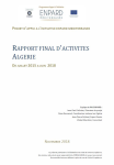 Rapport final d'activités Algérie : de juillet 2015 à juin 2018