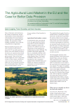 The agricultural land market in the EU and the case for better data provision