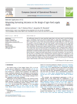 Integrating harvesting decisions in the design of agro-food supply chains
