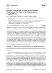 Reusing food waste in food manufacturing companies: the case of the tomato-sauce supply chain
