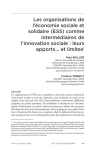 Les organisations de l’économie sociale et solidaire (ESS) comme intermédiaires de l’innovation sociale : leurs apports… et limites