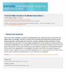 Food and water security in the Mediterranean Basin