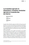 La transition agricole et alimentaire, troisième révolution agricole et revanche des territoires