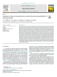 Strategies to improve the productivity, product diversity and profitability of urban agriculture