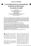 Le renouvellement de la contractualisation territoriale de l’État français : les contrats de ruralité