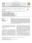 Contributions of biodiversity to the sustainable intensification of food production