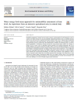 Water energy food nexus approach for sustainability assessment at farm level : an experience from an intensive agricultural area in central Italy
