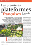 Marchés de gros : les premières plateformes françaises de produits locaux