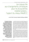 Les risques liés aux changements climatiques pour les écosystèmes méditerranéens : l'apport du réseau MedECC
