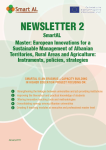 SmartAL Newsletter, n. 2 - January - Master: European Innovations for a Sustainable Management of Albanian Territories, Rural Areas and Agriculture: Instruments, policies, strategies
