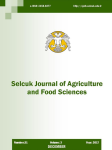 Selcuk Journal of Agriculture and Food Sciences