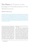 The power of citizens in the ecological transformation of the mediterranean