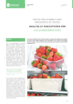 Prototypes d'emballages biosourcés de fraises : analyse et perceptions par les consommateurs