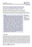 Small farms’ strategies between self-provision and socio-economic integration: effects on food system capacity to provide food and nutrition security