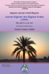Journal algérien des régions arides, vol. 14, n. 1 - Janvier 2020