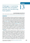 Chapter 13 - Challenges in maximizing benefits from ecosystem services and transforming food systems