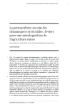 La permaculture au sein des dynamiques territoriales : leviers pour une mésologisation de l’agriculture suisse