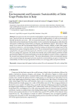 Environmental and economic sustainability of table grape production in Italy
