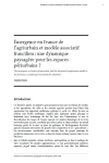 Émergence en France de l’agriurbain et modèle associatif francilien : une dynamique paysagère pour les espaces périurbains ?