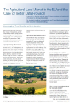 The agricultural land market in the EU and the case for better data provision