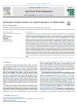 Hydrological drought insurance for irrigated agriculture in southern Spain