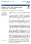 Agricultural and food economics: the challenge of sustainability