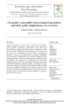 On positive externalities from irrigated agriculture and their policy implications : an overview