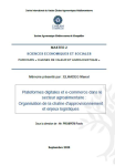 Plateformes digitales et e-commerce dans le secteur agroalimentaire : organisation de la chaîne d'approvisionnement et enjeux logistiques